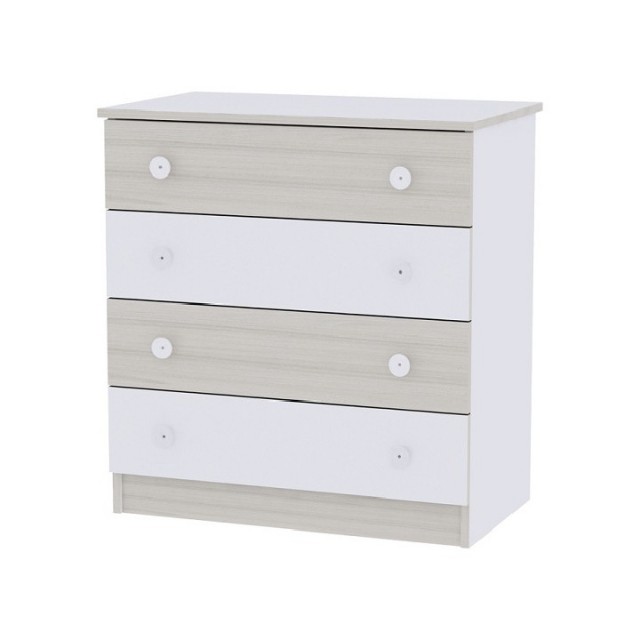 LORELLI BERTONI KOMODA ZA BEBE WHITE LIGHT OAK